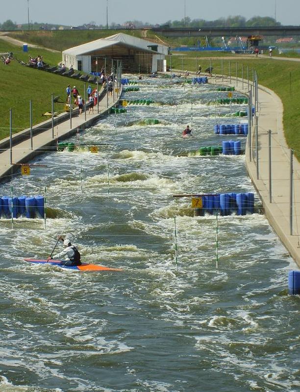 canoe kayak slalom krakow poland course channel wildwater sportscene competition icf
