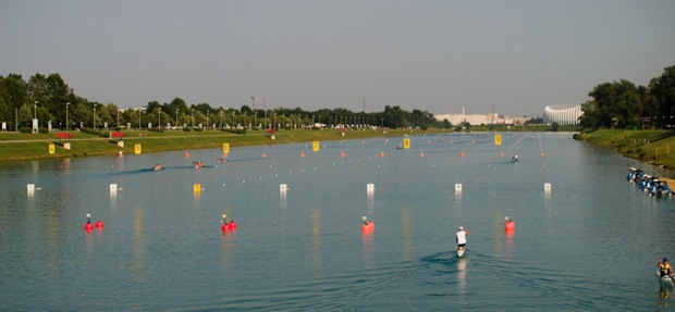 jarun lake canoe sprint kayak k1 c1 croatia zagreb competition race icf eca sportscene