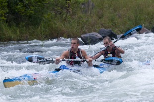 Andy Birkett and Jason Graham south africa dusi 2012 marathon river canoe kayak sportscene