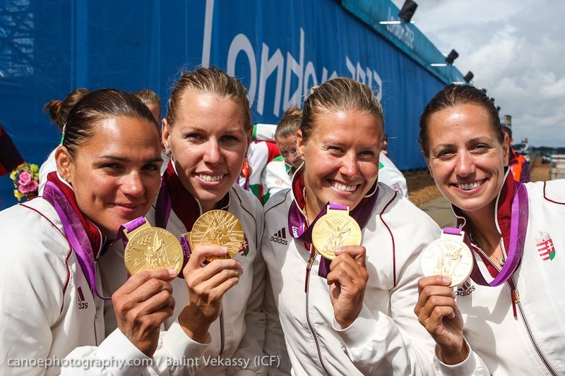 hungary london 2012 olympic games women k4 500 gold medal ioc icf sportscene eton dorney Danuta Kozak Katalin Kovacs Gabriella Szabo Krisztina Fazekas