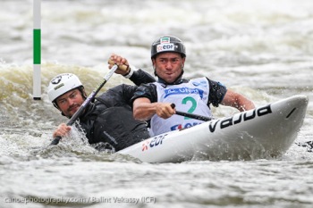 world cup canoe slalom prague troja czech republic 2012 Pierre Labarelle and Nicolas Peschier france icf irf canoeliveresults