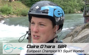claire o'hara freestyle lienz austria european championships squirt eca icf sportscene