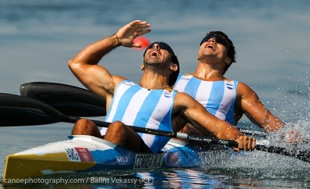 london 2012 canoe sprint olympic games k2 200 men Miguel Antonio CORREA  Ruben Oscar VOISARD REZOLA  icf sportscene