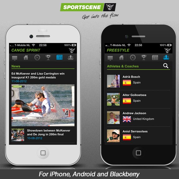 sportscene mobile news results biographies iphone android blackberry apple app canoe kayak slalom sprint sportscene icf ioc 