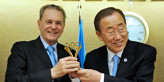 jacques rogge Ban Ki-moon ioc un canoe kayak sport gender equality olympic games united nations sportscene icf