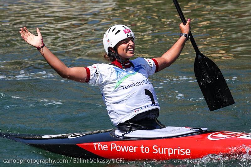 canoe kayak slalom jessica jess fox tacen slovenia 2013 world cup icf australia c1 k1 victory sportscene