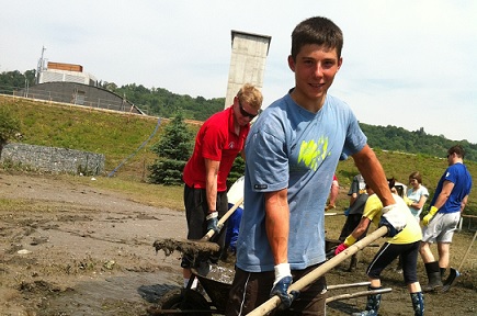 canoe kayak slalom troja prague czech republic flood river water mud sportscene jiri prskavec world championships 2013 icf