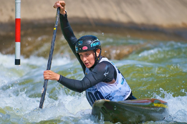 canoe slalom kayak ros rosalyn lawrence k1 c1 downriver slalom extreme river australia adidas sickline world cup championships sportscene icf interview