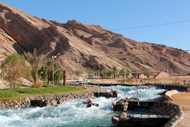 al ain wadi adventures united arab emirates uae canoe slalom kayak whitewater training peter kauzer icf sportscene planet