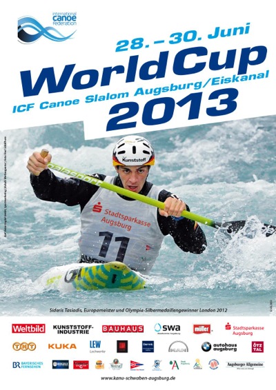 canoe kayak slalom augsburg icf world cup germany 2013 sportscene competition race results news 