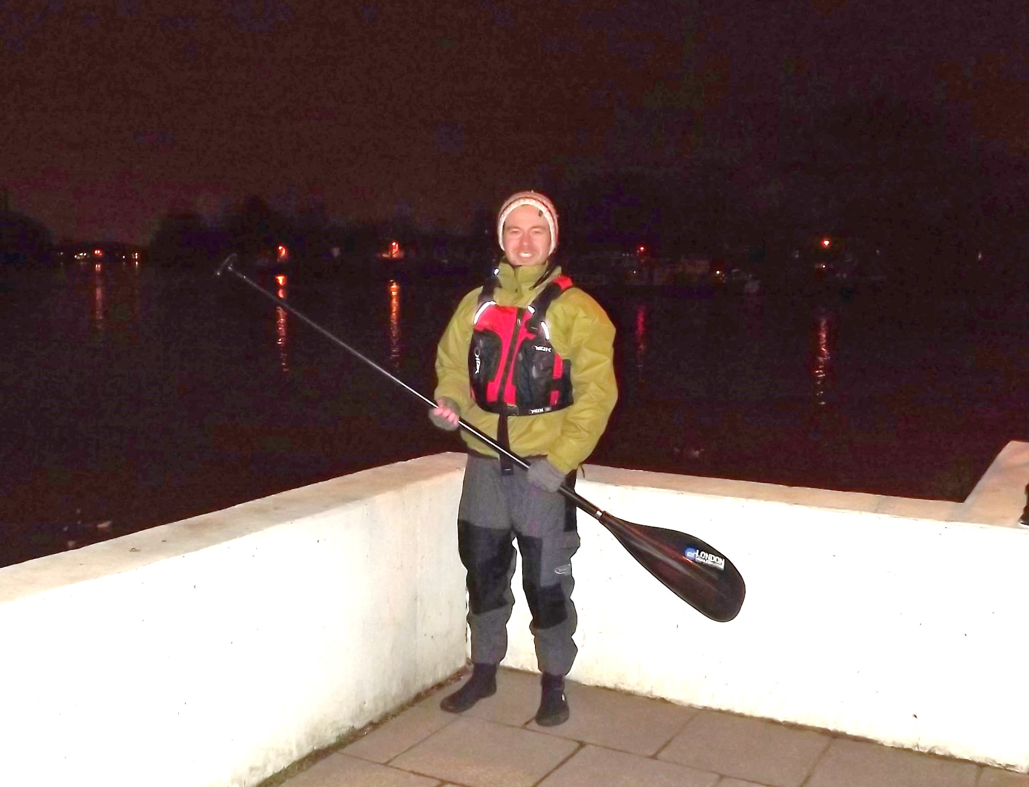 SUP, Thames, Active 360, night, paddle