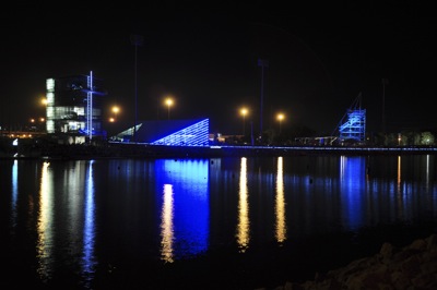 canoe kayak race course regatta sprint light permanent lit usa oklahoma river sportscene sandridge icf maps 3