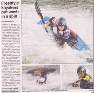 claire o'hara canoe kayak freestyle penrith australia great britain interview world champion k1 squirt icf sportscene