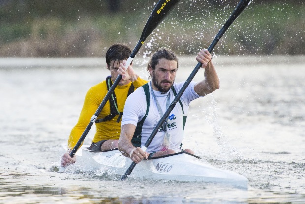 Andy Birkett (front) and Greg Louw canoe kayak marathon andy birkett south africa world championships interview cup greg louw sportscene icf brandenburg hungary