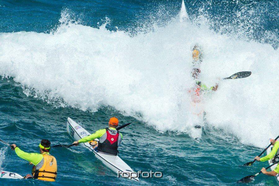 ocean racing surfski durban south africa canoe kayak wave downwind sportscene mocke paddling 