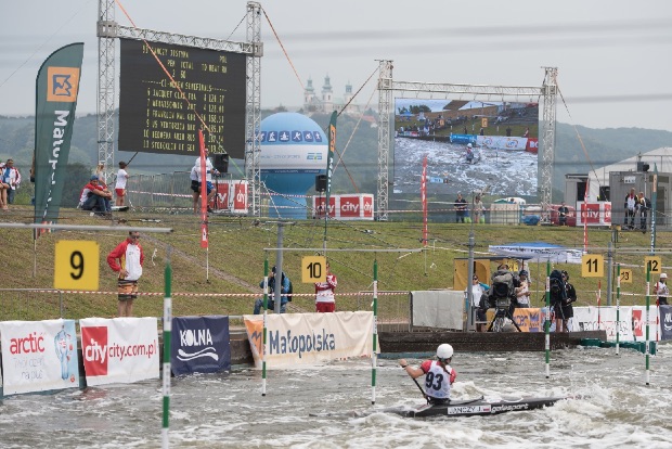 The slalom course in Krakow, Poland canoe kayak slalom 2015 icf world cup krakow poland results review sportscene