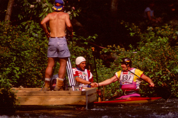 jon lugbill davey hearn richard fox canoe kayak slalom world champion 1989 savage river usa america sportscene 