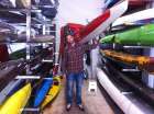Ekaitz in his club boathouse, Port de Pasaia.