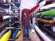 Ekaitz in his club boathouse, Port de Pasaia.