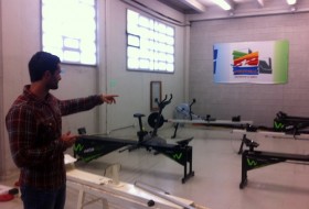 Ekaitz gives Sportscene a tour of his club's gym