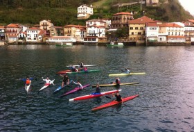 Ekaitz's youth team on the water