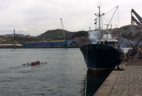 The port flatwater is shared with local rowers